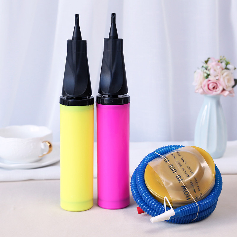 气球配件打气筒结婚庆用品迷你手拉脚踩游泳圈充气道具婚礼大全