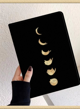 猫咪日全食适用苹果平板ipad9保护套2022pro11英寸带笔槽迷你电脑壳air5/4三折3简约pro10.5磁吸第七八九十代