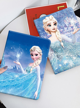 艾莎公主适用2025联想小新pad11寸笔槽oppopad5平板保护套vivopadse12.3气囊oppopadair5/GT11.1/pro12.7一加