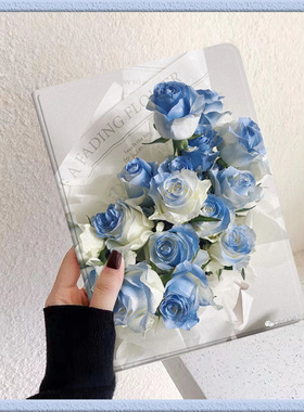 思念花适用苹果平板ipad9保护套2021pro11英寸带笔槽789电脑壳air5/4气质mini6磁吸书本三折式第八九十代迷你