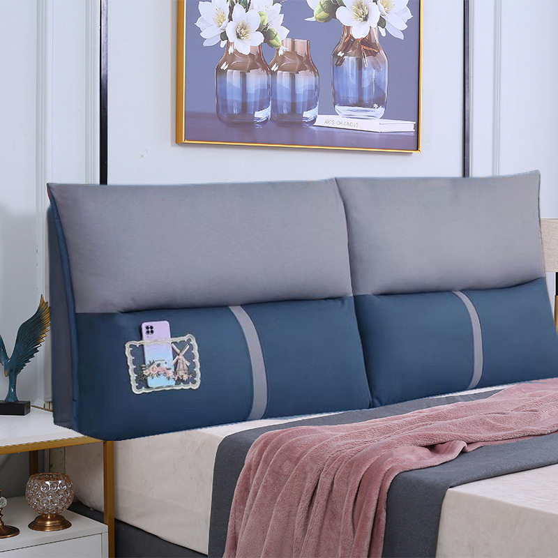 爆品床头板软包靠背床头靠榻榻米自粘床头可拆洗双人床大靠背子品