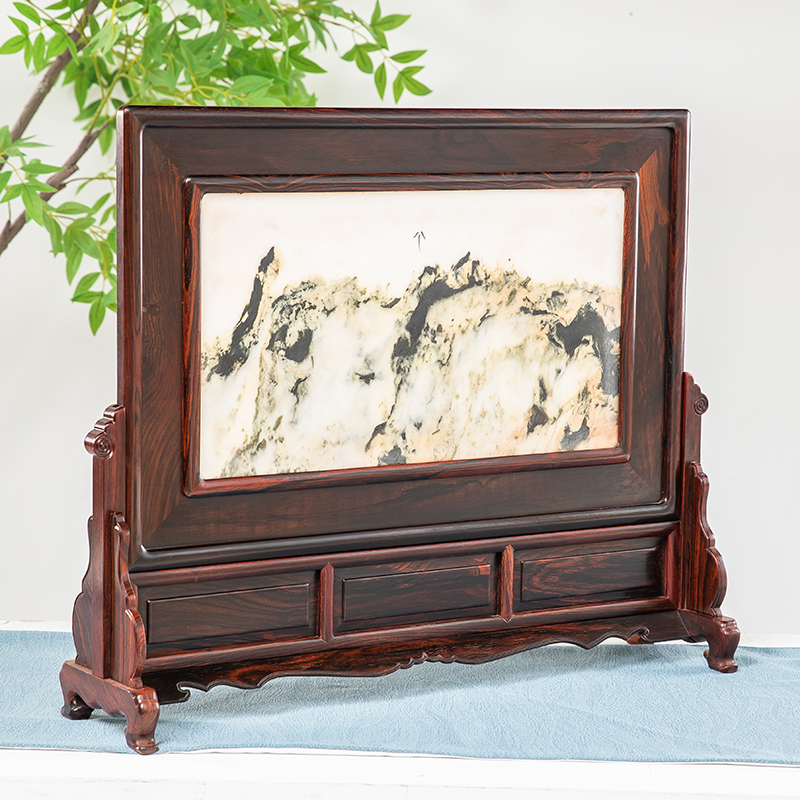 江苏南通红酸枝台屏插屏