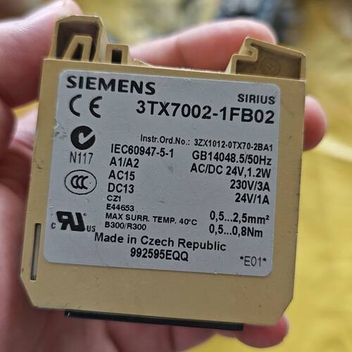 SIRIUS继电器 3TX7002-1FB02 捷克原