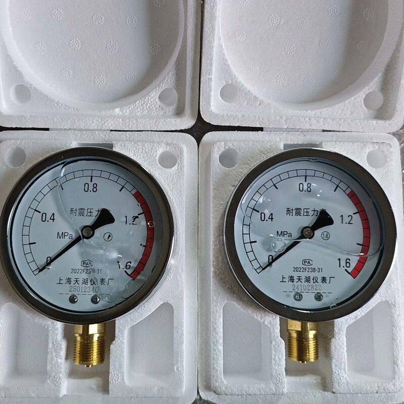 上海天湖仪表厂产耐震压力表 量程0-1.6MPa 2