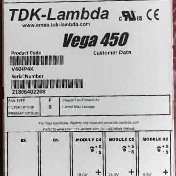 TDK-Lambda Vega450 V404P4K拆机电源
