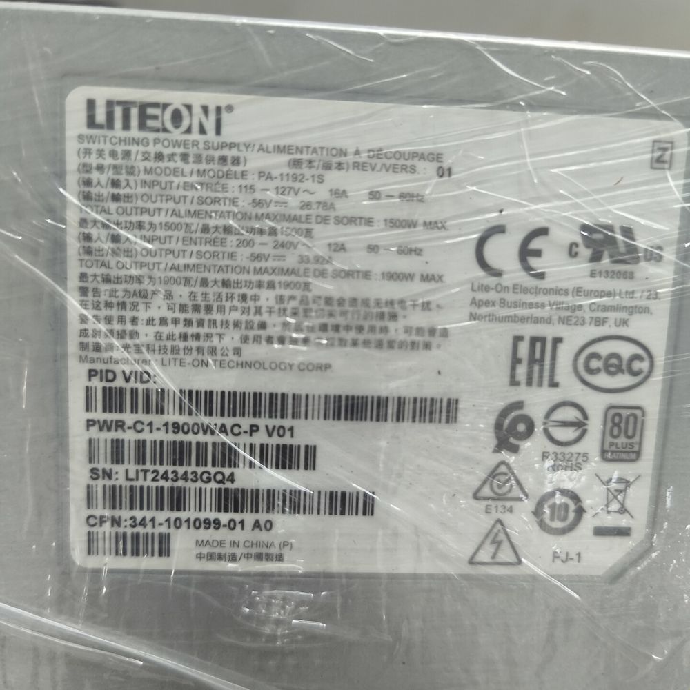 光宝LiteOn 1900W大功率电源 PA-1192-1S