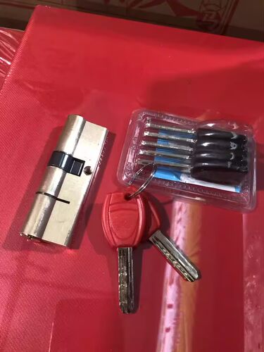 包邮防盗门锁芯铜钥匙65-120mm纯铜AB锁芯锁芯心大门全铜