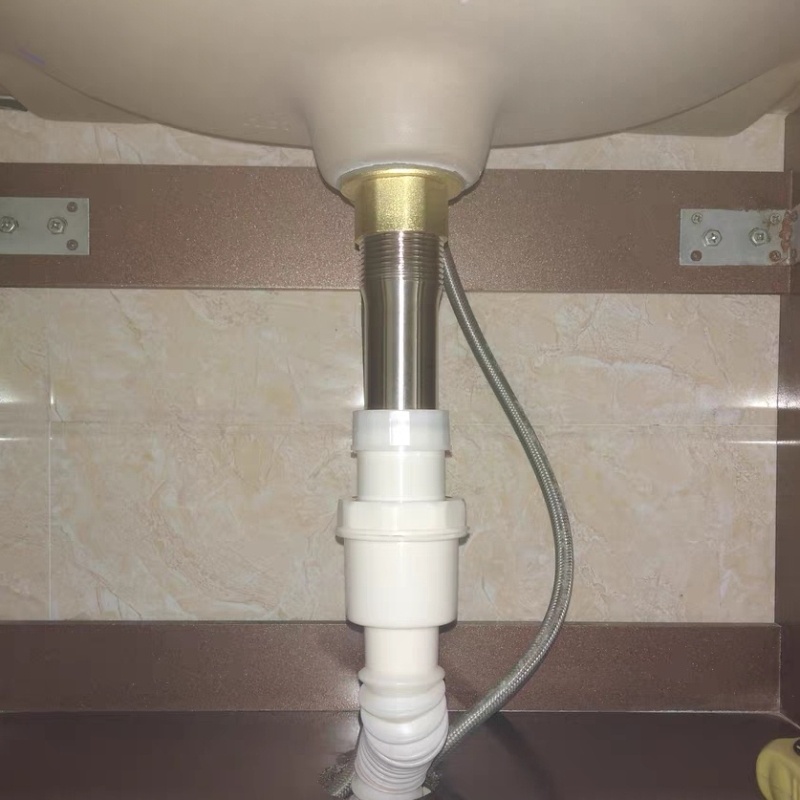 漏水塞下水器洗脸盆下水道配件软管洗手池弹跳管子面盆台盆排水