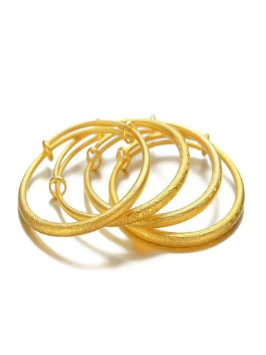 Бутик Сянген Золотой браслет 999 Сплошной браслет благоприятный Ruyi Wufu Six Mantra Push Shajin Bracelet