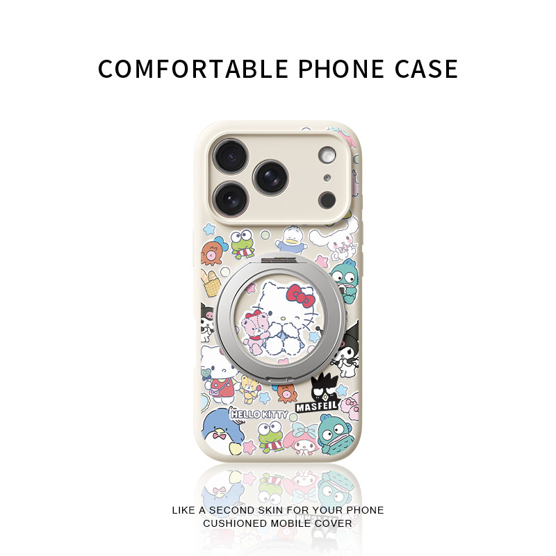 Q萌三丽鸥Kitty适用苹果17promax手机壳新款iphone16pro镜头全包15液态硅胶软壳防摔保护套360°旋转支点壳女,3C数码配件,手机保护套/壳,淘宝优惠券,粉丝福利购,淘宝优惠卷