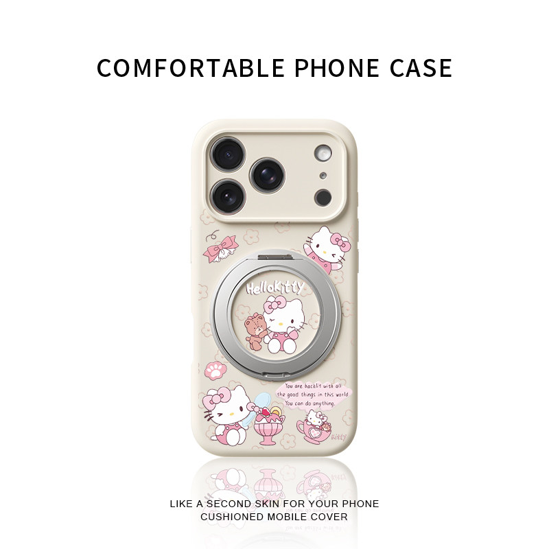可爱碎花Kitty适用苹果17promax手机壳新款iphone16pro镜头全包15液态硅胶软壳防摔保护套360°旋转支点壳女,3C数码配件,手机保护套/壳,淘宝优惠券,粉丝福利购,淘宝优惠卷