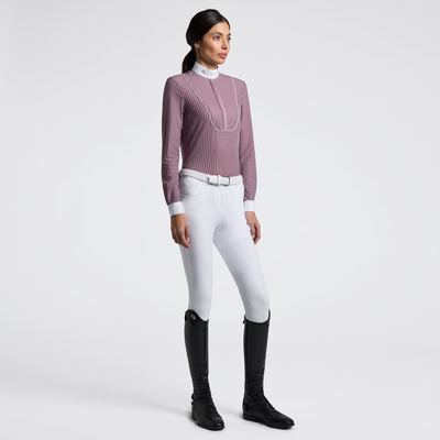 CT 女士马术比赛训练长袖L/S Stripes Competition Shirt