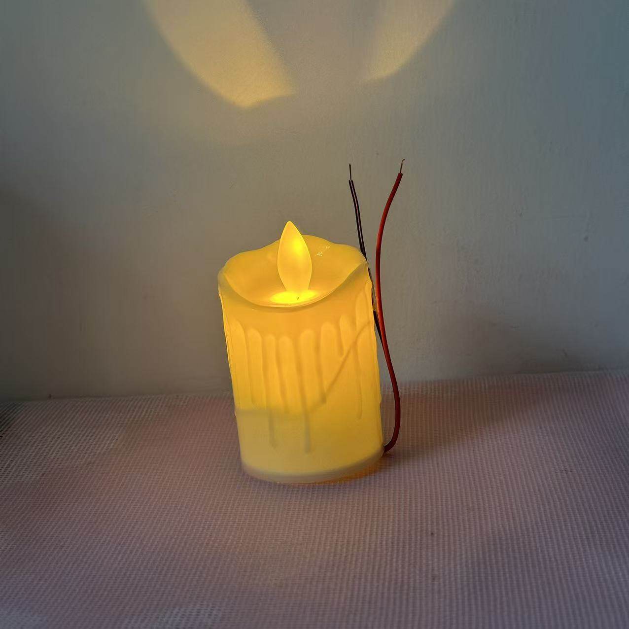 12v接线款电子蜡烛灯5cm直径7到15cm高度低压直流工程蜡烛灯,家装灯饰光源,氛围灯,淘宝优惠券,粉丝福利购,淘宝优惠卷