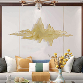 现代轻奢铁艺墙面装 饰品客厅沙发背景墙餐厅酒店床头玄关墙上挂件