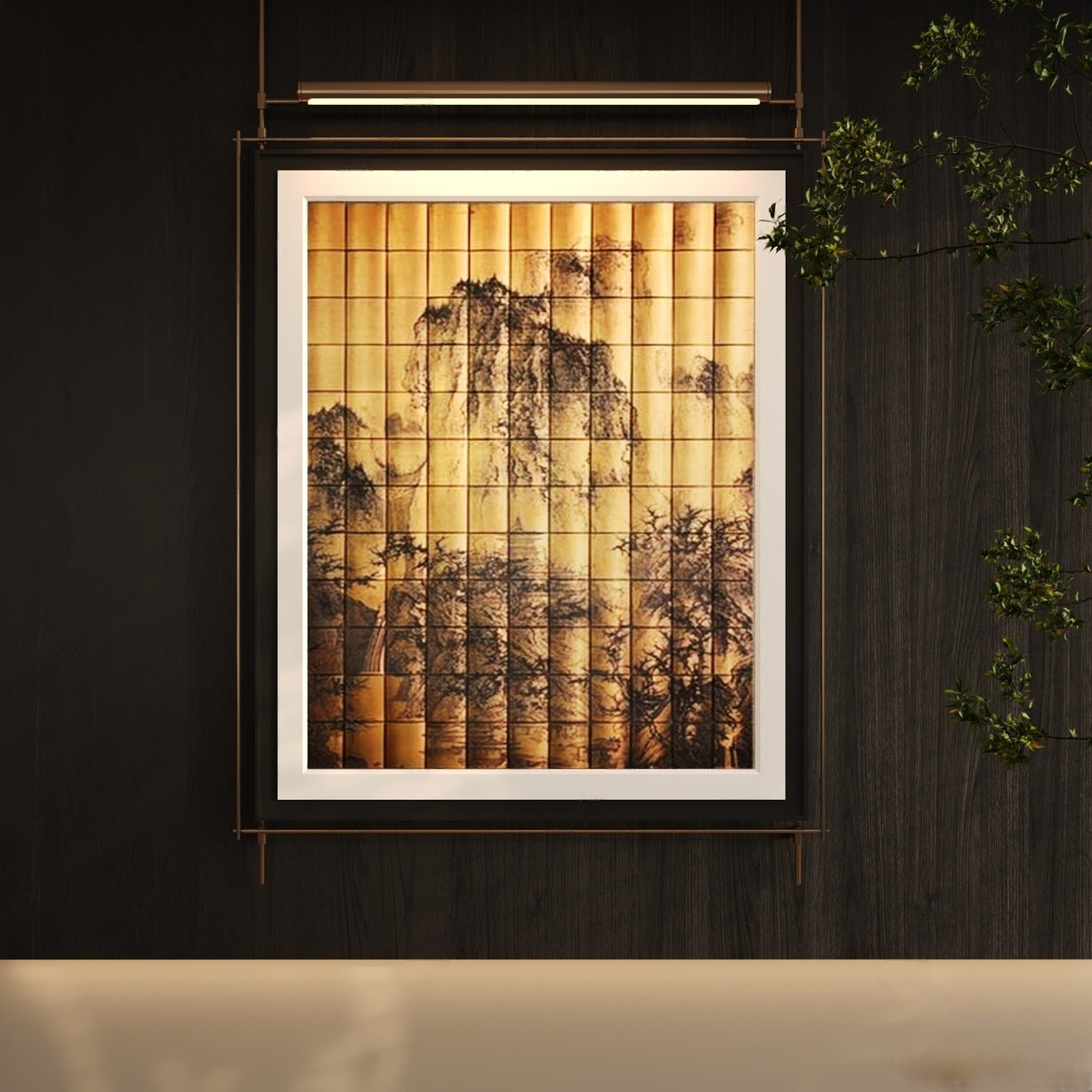 采购产品Wabi-Sabi中世纪挂画,创意氛围灯,墙壁挂画,沙发背景