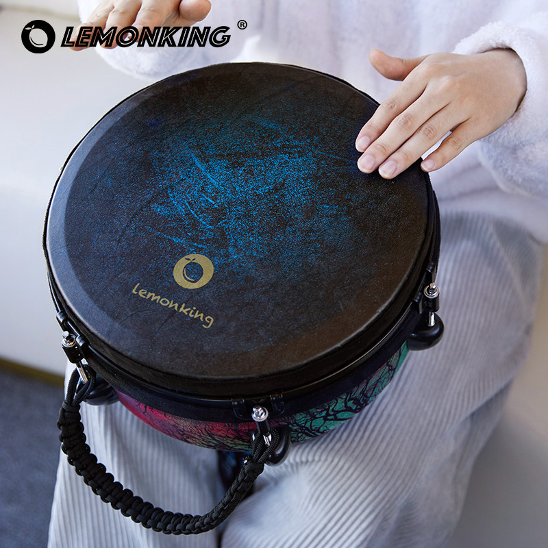 lemonking非洲鼓旗舰店12寸大人马丁手鼓专业打击乐器丽江民谣鼓
