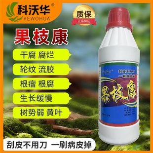 果枝康轮纹病腐烂病干腐病流胶病根腐病各种果树枝干症状碱性液体