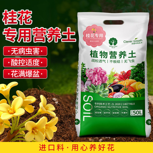 桂花专用土桂花盆栽营养土
