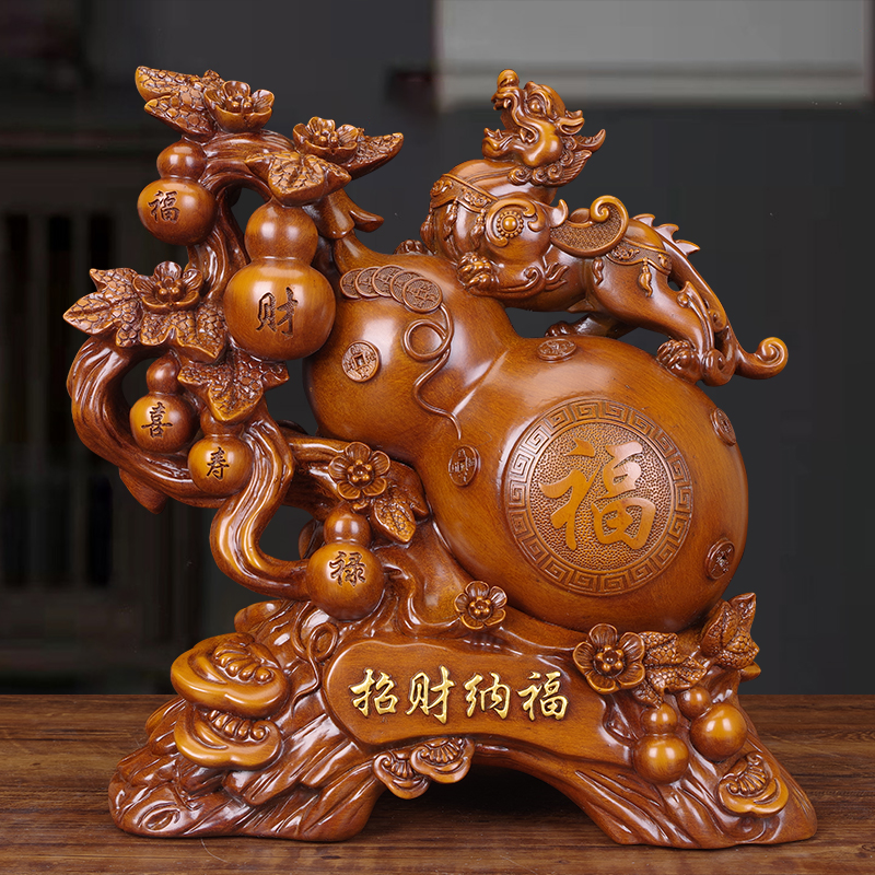 招财纳福禄葫芦貔貅摆件客厅玄关电视柜酒柜办公室桌面装饰品开业