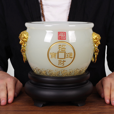 玉石聚财元宝办公室酒柜开业礼品