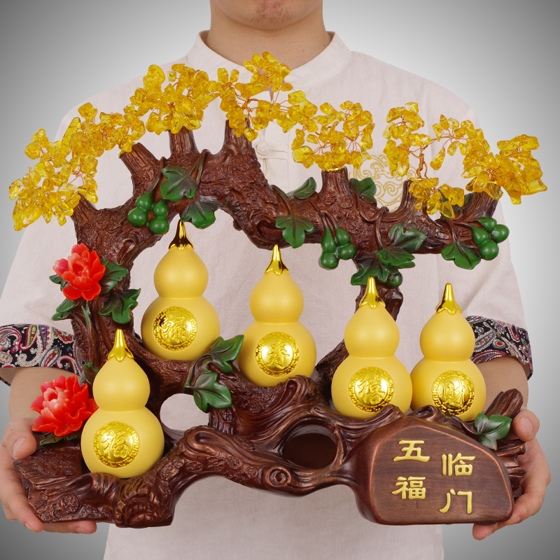 木香树脂招财简约风客厅工艺品