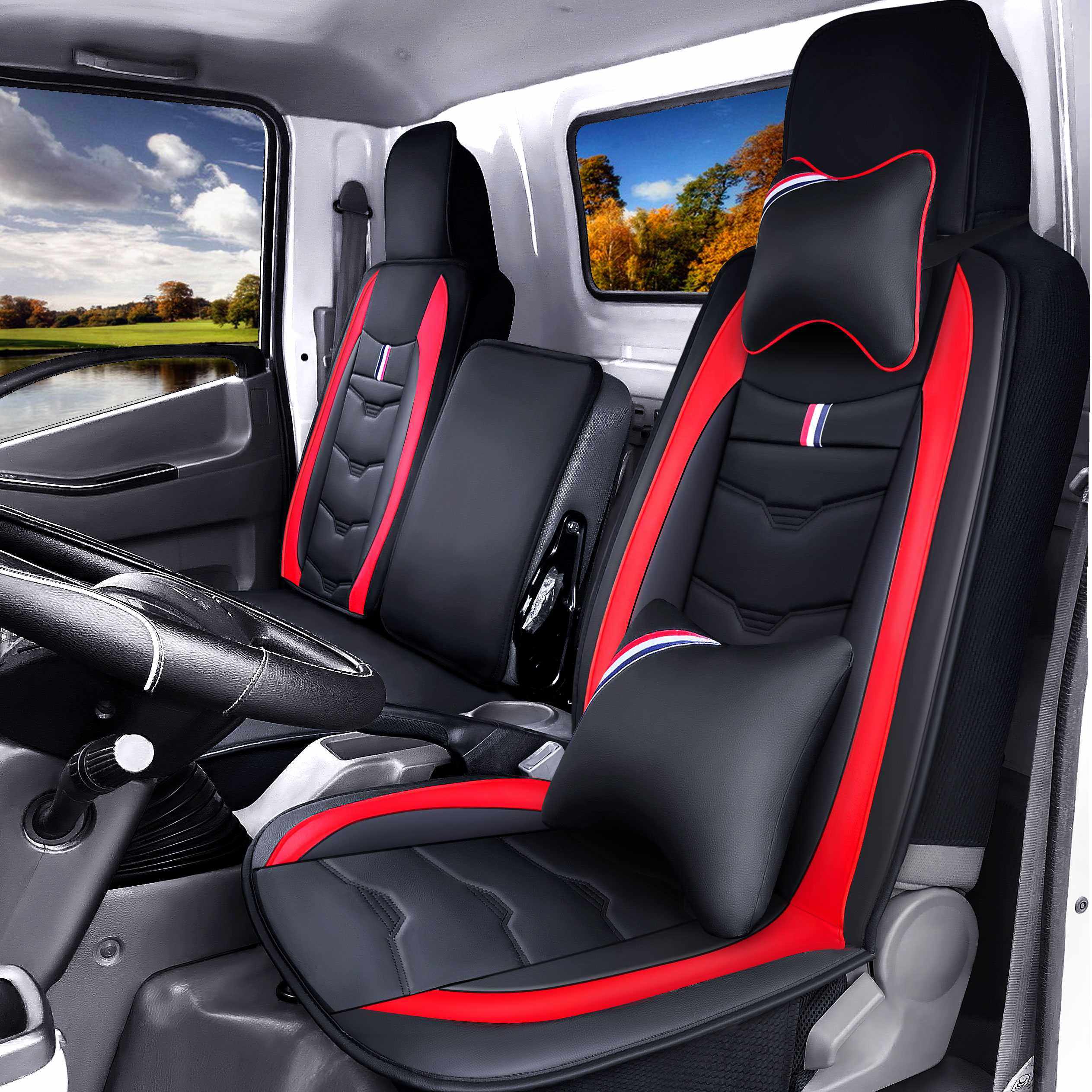 江淮帅铃q6q3专用坐垫套康铃x5x6骏铃g6e3v5椅套新骏铃v6货车座套