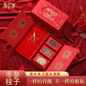 结婚伴手礼早生贵子高级感礼品礼物盒高档礼品盒伴郎伴娘送新人