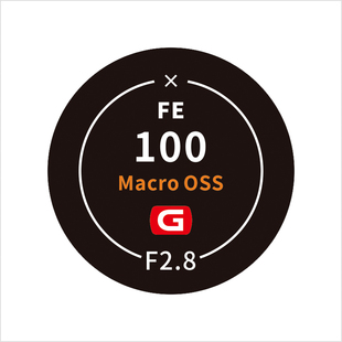 美本堂适用索尼镜头后盖 贴纸红G型号贴100GM后盖膜2870GM区分帖