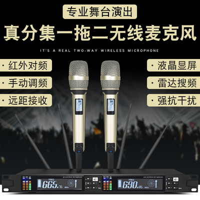 SENNHEISER/森海塞尔 skm9000无线话筒一拖二专业麦克风KTV演出咪