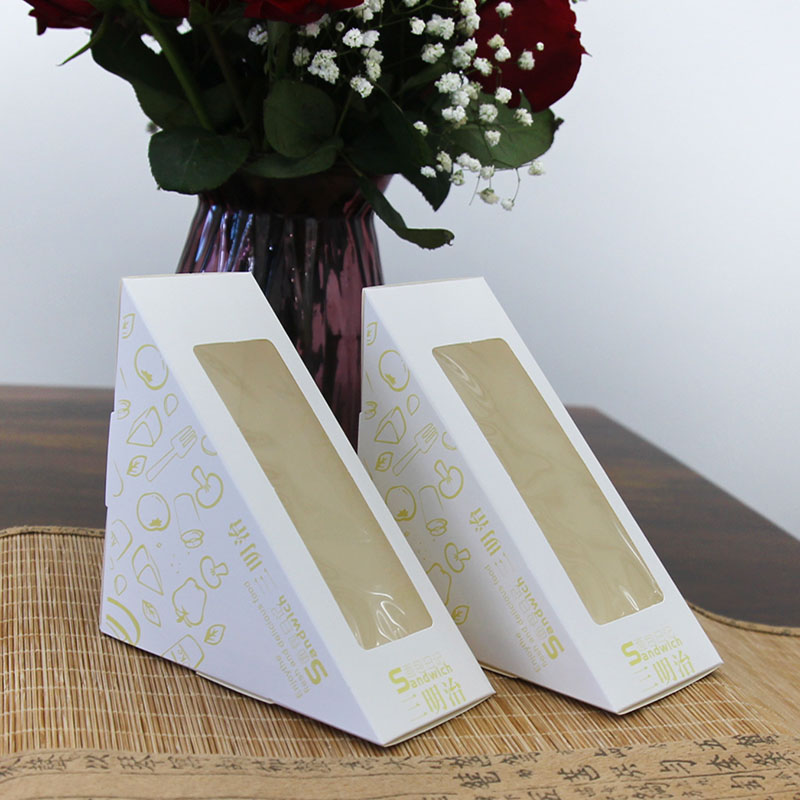 点心盒透明三明治包装纸盒塑料袋