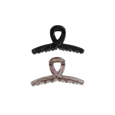 2只装 后脑勺半夹韩版简约中小号马尾抓夹交叉形发抓半扎鲨鱼夹