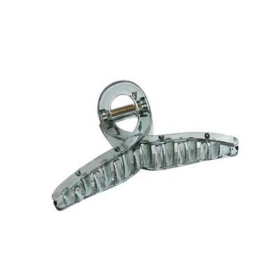 11cm韩版气质简约透明色交叉大抓夹女后脑勺盘发碎发夹子鲨鱼夹