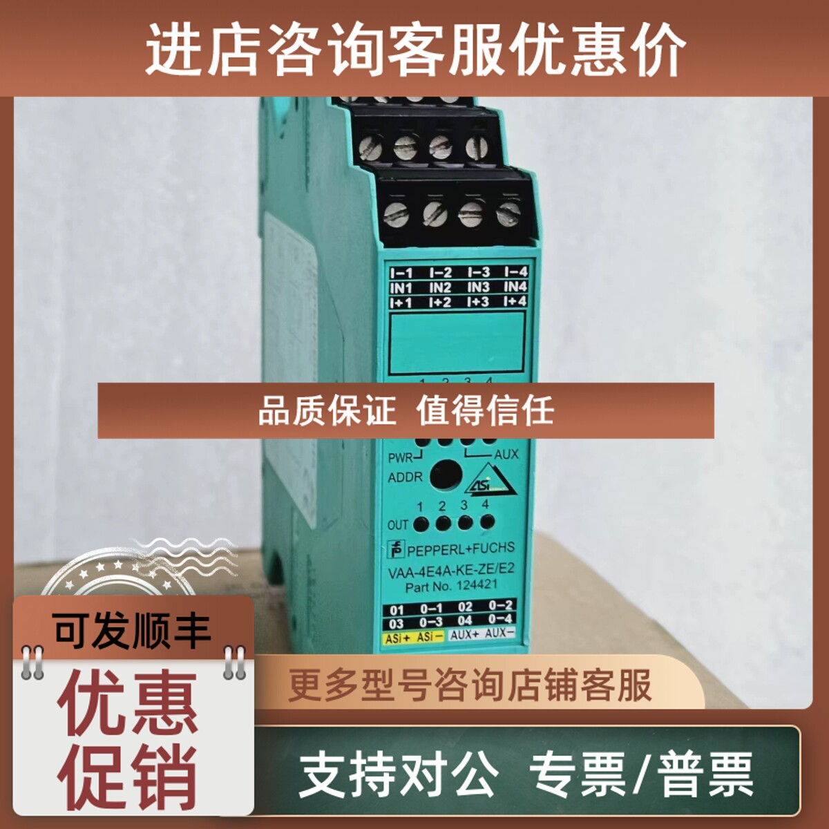 议价/PEPPERL+FUCHS模块VAA-4E4A-KE-ZE/E2 号124421 - 实物图