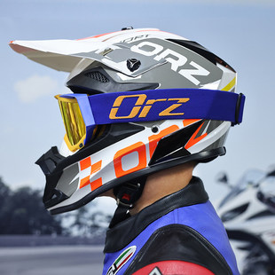 日本araione越野头盔摩托车头盔男女全盔卡丁车拉力盔山地车速降3