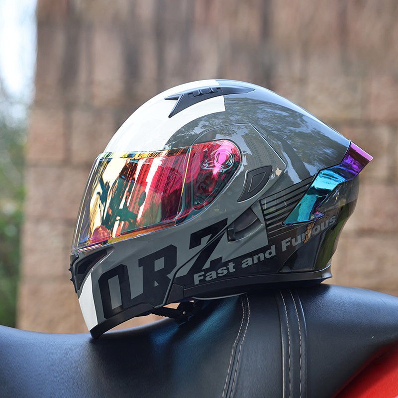 日本araione新国标3C双镜片揭面盔摩托车头盔四季蓝牙全盔夏季个