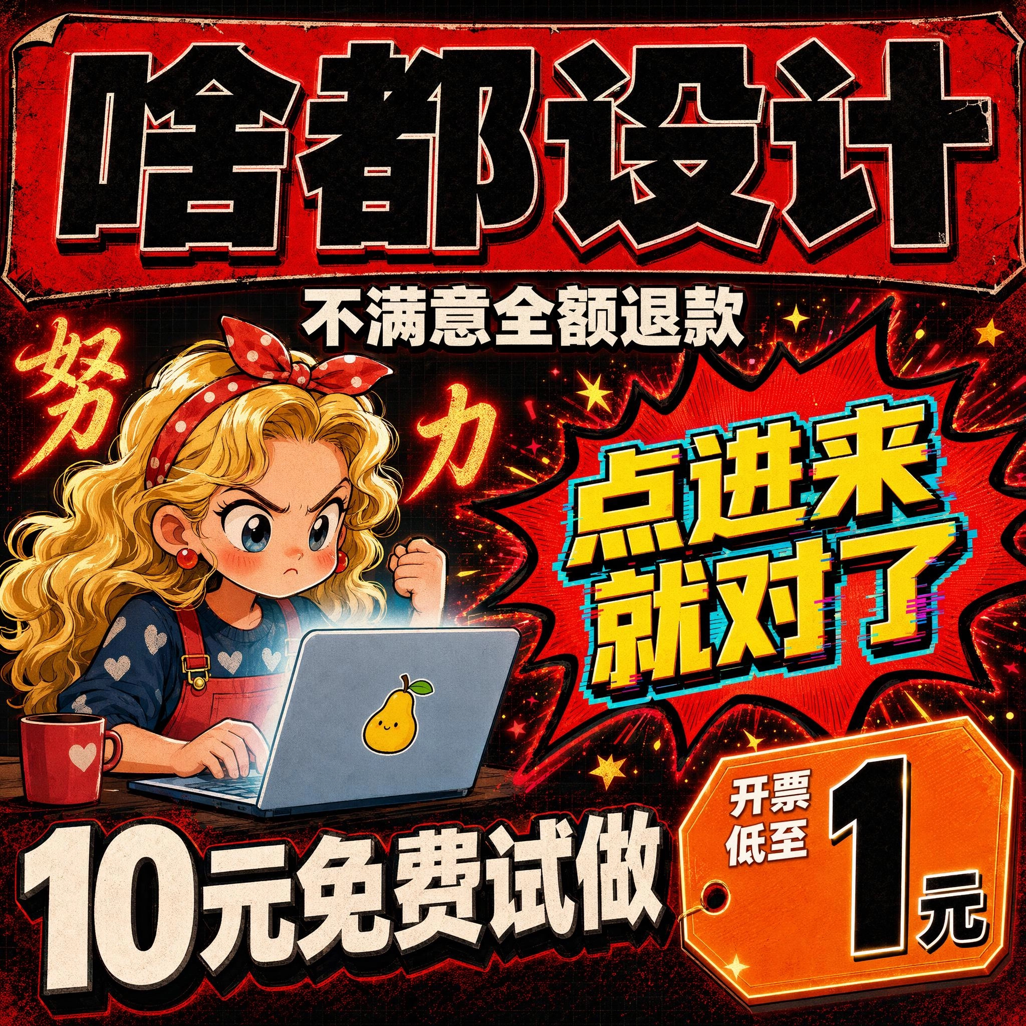 画图专业ps做图菜宣传海报制作美工排版广告ai接单平面设计精修片图片