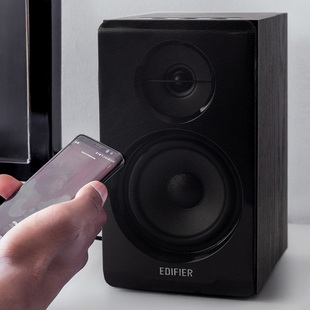 笔记本家用桌面低音炮超重低音游戏喇叭客厅电视多媒体影响有源2.0 漫步者R33BT蓝牙音箱电脑木质音响台式
