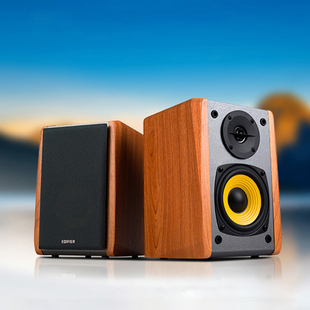 音箱笔记本电脑台式 机桌面复古音响一对家用3d环绕2.0古典木制多媒体有源 木质箱体欧式 漫步者R1000TC北美版