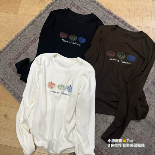 i-D sisters-南瓜印花iD姐妹—大客爱爆火T恤品牌长袖T恤562088