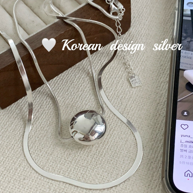 冷淡风S925纯银双层锁骨链女款