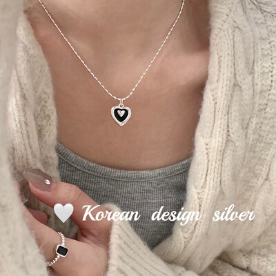 S925纯银蛇骨锁骨项链女百搭