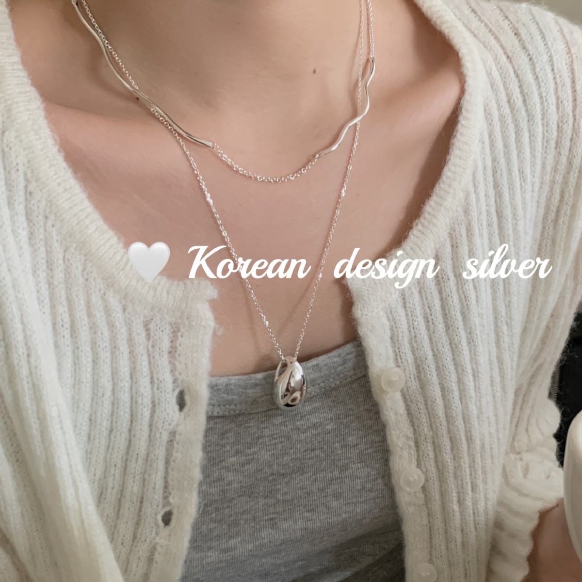 韩版S925纯银蛇骨波浪锁骨链女