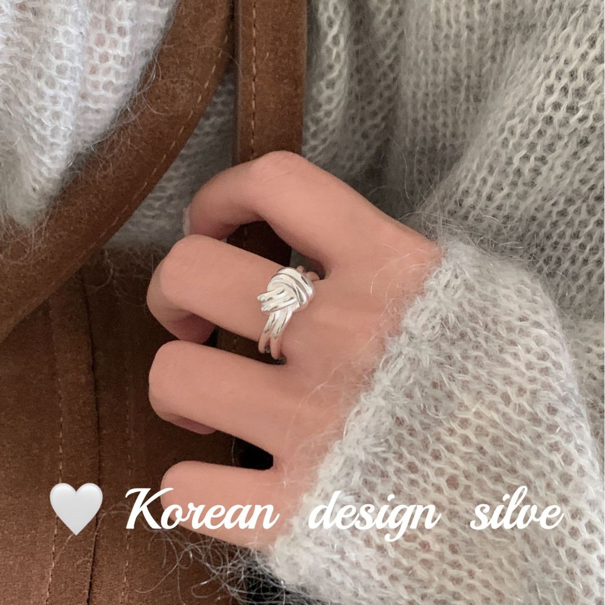 简约轻奢S925纯银双层叠戴女戒