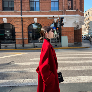 经典大牌双面羊绒大衣女2025秋冬新款韩版高端气质中长款毛呢外套