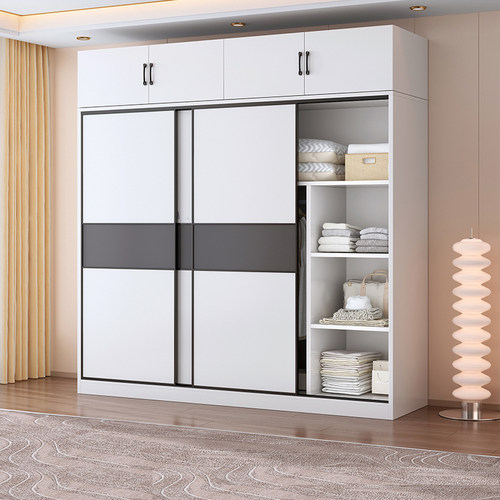 家用卧室衣柜纯实木生态板