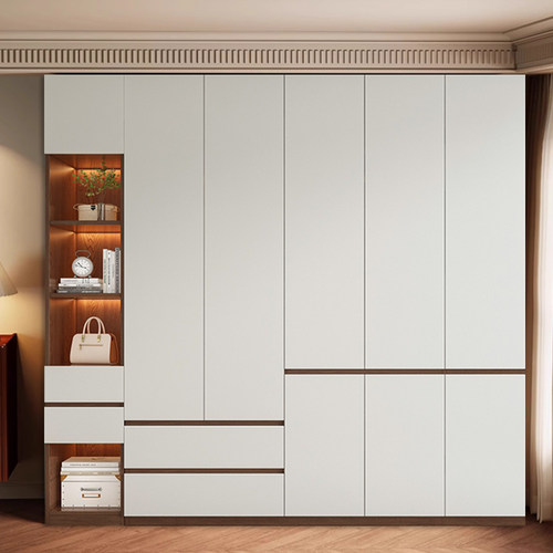 衣柜家用卧室生态板简约大衣橱子