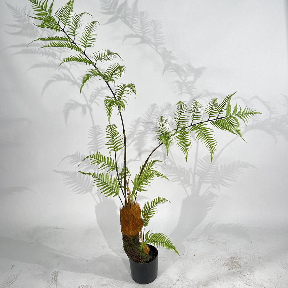 仿真植物蕨叶金丝猴蕨绿植橱窗客厅办公室书房装饰摆件造景北欧猴