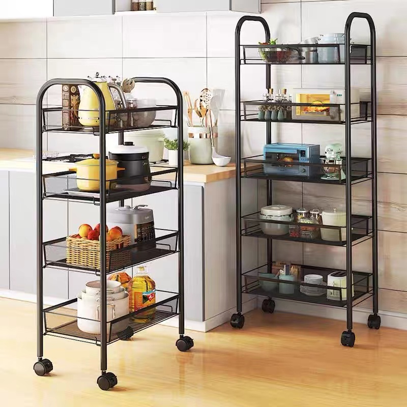 多层厨房置物架蔬菜篮金属