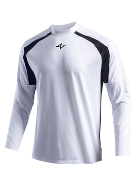 ZONEID运动长袖定制篮球男针织上衣透气排汗健身训练热身服可定制