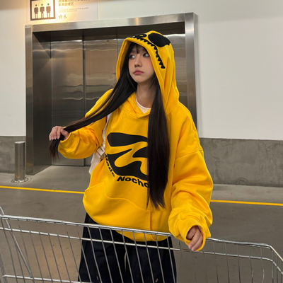 原创可爱史迪仔连帽卫衣